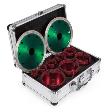 Алмазная кольцевая пила VEVOR с 2 лезвиями 20-68