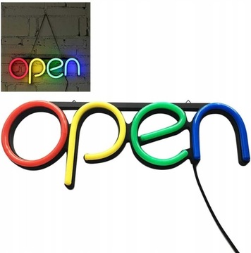 РЕКЛАМА НЕОНОВЫЕ СВЕТОДИОДЫ ИНСТРУКЦИЯ ОТКРЫТЫЙ ЦВЕТНОЙ ЗНАК БАННЕР