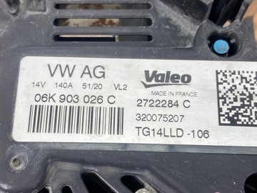 ALTERNÁTOR AUDI Q3 2.0 TFSI