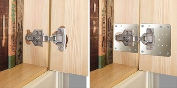 4x РЕМОНТНЫЙ КОМПЛЕКТ РЕМОНТНАЯ ПЛАСТИНА ДЛЯ РЕМОНТА СОРВАННЫХ ПЕТЛЕЙ