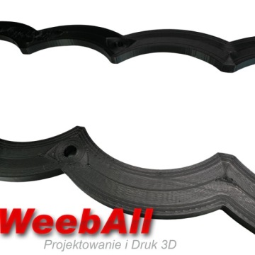 AUDI Накладка на эмблему с сотами 274 мм