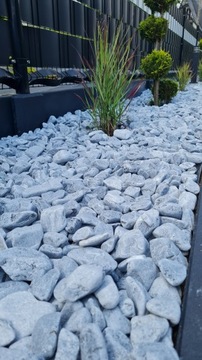 OTOCZAK KAMIEŃ SILVER DO OGRODU SZARY 4-8cm 20kg DEKORACYJNY NATURALNY