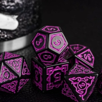 DRUID PODZIEMI ZESTAW 7 KOŚCI KOSTEK RPG
