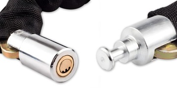 ЦЕПЬ ЗАМКА С КЛЮЧОМ для велосипеда, скутера Scooter Strong, ЧЕРНАЯ