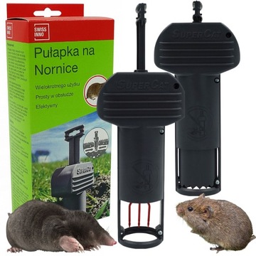 Pułapka Na Krety Nornice Łapka Skuteczna SUPER CAT lapka Przeciwko Kretom