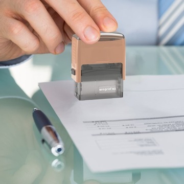 PIECZĄTKA WAGRAF B2s DO 4 LINII FIRMOWA IMIENNA BIUROWA PROJEKT + GUMKA