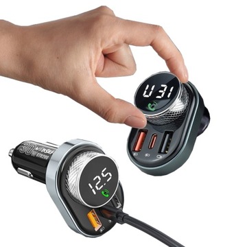 CAR AUDIO Bluetooth to FM Radio / Quick Charge USB 30W + Type C