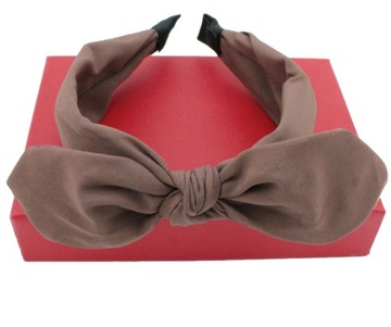 ОБОДКА ДЛЯ ВОЛОС, ШИРОКИЙ ШОКОЛАДНЫЙ БАНТ
