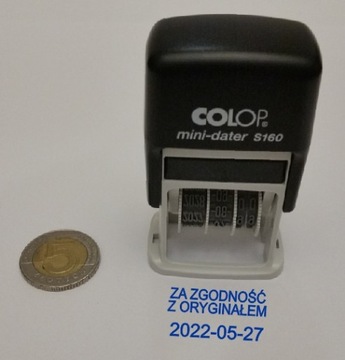 ДЛЯ СООТВЕТСТВИЯ ОРИГИНАЛУ Штамп даты с дополнительным текстом ДАТА + ТЕКСТ