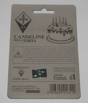 ФИОРЕНТИНА - СВЕЧИ ДЛЯ ТОРТОВ - ОРИГИНАЛ - ИЗ ИТАЛИИ