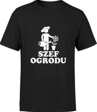 KOSZULKA MĘSKA SZEF OGRODU DLA OGRODNIKA OGRÓD 3XL