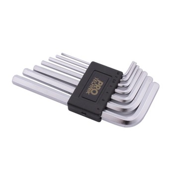 Klucze imbusowe krótkie Cr.V. 7cz. 1.5-6mm