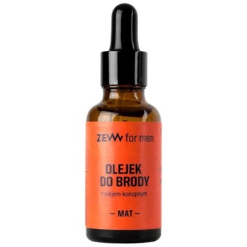 Olejek do Brody z Pipetą z Olejem Konopnym Nawilżający Matowy 30 ml Zew