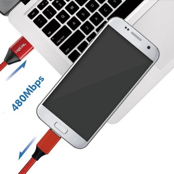 Кабель Micro USB с прямой оплеткой Quick Charge 3A — длина 1 м
