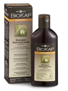 BIOKAP NUTRICOLOR Szampon odbudowujący do włosów 200 ml