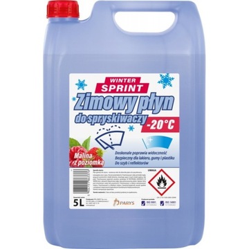 ЗИМНЯЯ СТОМЫВАЮЩАЯ ЖИДКОСТЬ 5Л -20С МАЛИНА