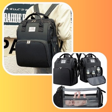 РЮКЗАК МАМА, СУМКА-ОРГАНИЗАТОР, пеленальный столик, КРОВАТЬ 5в1