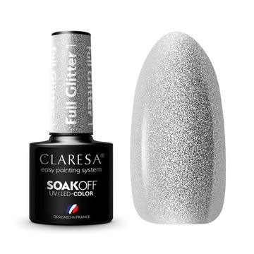 Claresa hybryda brokat srebrny FULL GLITTER 1