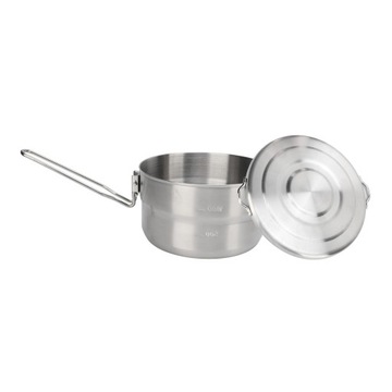Походный горшок со складной ручкой, 1,5 л, большой