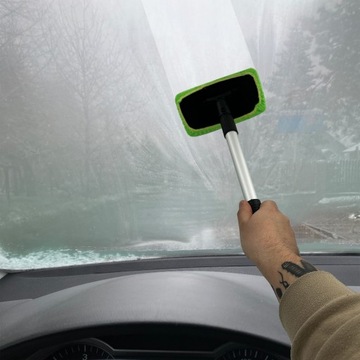 Телескопическое средство для мытья окон с ручкой + прочная губка 38-52 см