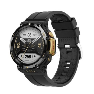 PASEK SILIKONOWY GT DO AMAZFIT T-REX 2 CZARNY