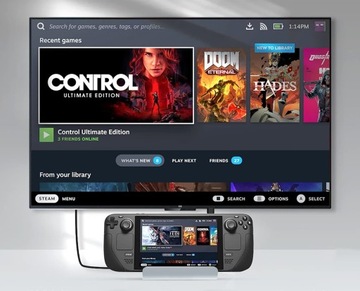 Станция-концентратор 6 в 1 Подставка USB-C для паровой платформы Valve HDMI 4K USB 3.0 PD RJ45