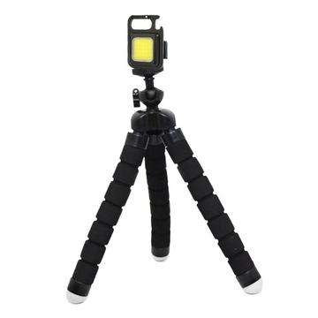 Portable COB Keychain Flashlight Lamp Rechargeable Pocket Corkscrew LED