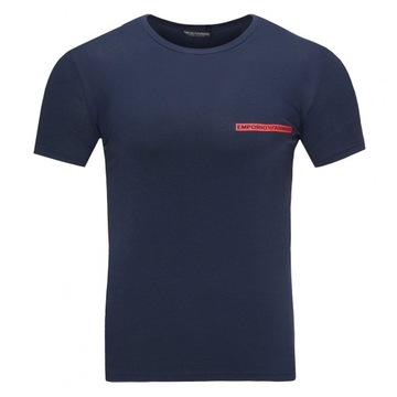 Emporio Armani t-shirt koszulka męska granatowa crew-neck M