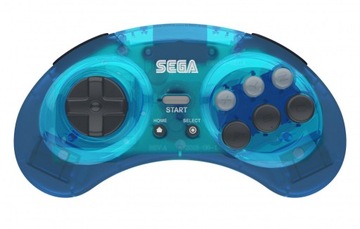 Retro-Bit SEGA Mega Drive Blue Pad BT PC Switch Android OUTLET