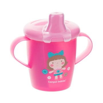 KUBEK NIEKAPEK Z UCHWYTAMI + TWARDY USTNIK 250ML