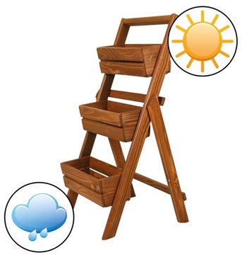 ЦВЕТОЧНАЯ ЧАША ЦВЕТОЧНЫЙ ГОРШОК 3x40см HERBAR ЛЕСТНИЦА ПОДСТАВКА ДЛЯ ЦВЕТОВ САД ТЕРРАСА БАЛКОН