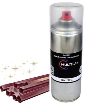 Lakier farba w sprayu do aluminium RAL 3004 Połysk