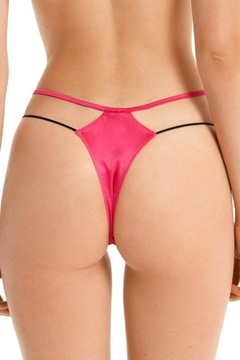 Tezenis Brazyliany Wysoki Stan i Cienkie Boki Tanga Lipstick Satin M/38