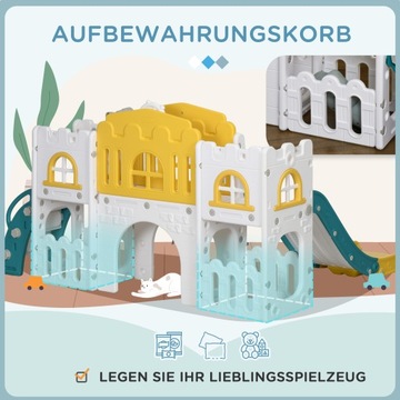 Zjeżdżalnia dla dzieci 7w1 z koszem, 1-3 lata