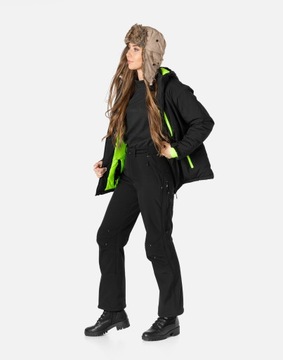 Ciepłe Spodnie Narciarskie Damskie Narty Snowboard Ocieplone Polarem 978 M