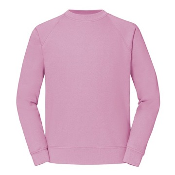 Męska GRUBA Bluza Raglan - CLASSIC - FRUIT OF THE LOOM light pink M