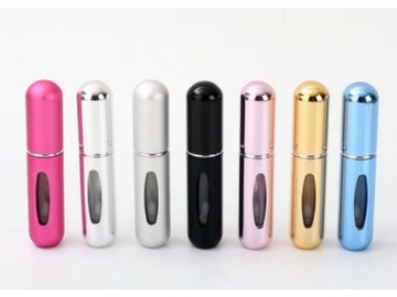 Atomizer podróżny na perfumy 5 ml z dozownikiem
