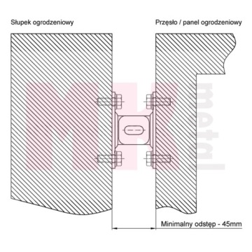 Соединитель Т-образного типа, оцинкованный винтовой монтажный кронштейн