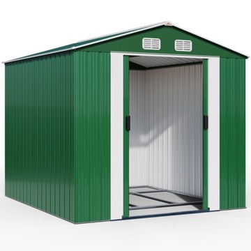 Domek ogrodowy narzedziowy metalowy szopa na narzędzia do ogrodu 8m² stelaż