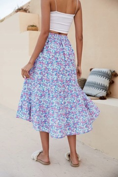 Асимметричная юбка макси, размер XL.