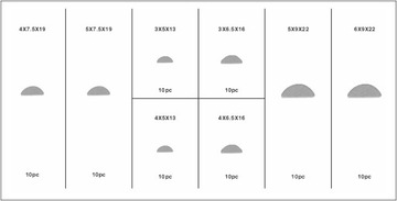 ЧЕЛНОК ПОЛУКРУГЛЫЕ НАБОР ПОЛУКРУГЛЫХ КЛИНОВ-ЧЕЛАНЦЕВ 80 ШТ.