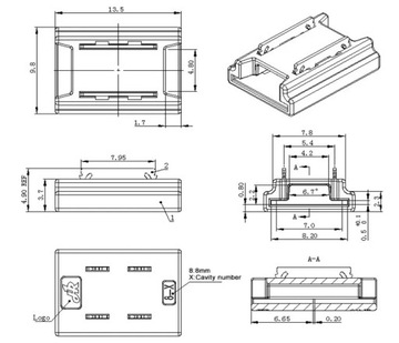 Прямой разъем для светодиодных лент COB 8 мм, простой разъем, быстрая установка