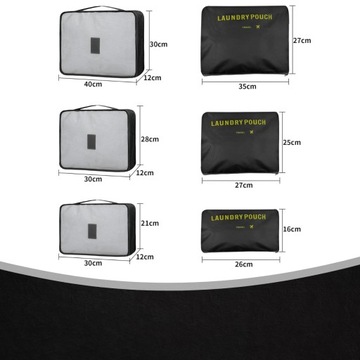 6x ТУРИСТИЧЕСКИЙ ОРГАНИЗАТОР ДЛЯ ЧЕМОДАНА, СУМКИ, ГАРДЕРОБА, КОСМЕТИЧЕСКОЙ СУМКИ