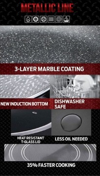 НАБОР ИЗ 3 ГРАНИТНЫХ ПРОДУКТОВ BERLINGERHAUS RED METALLIC LINE BH-1289