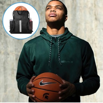 СПОРТИВНАЯ СУМКА, СПОРТИВНАЯ СУМКА, ЧЕРНЫЙ РЮКЗАК НА ШНУРКАХ ДЛЯ ТРЕНАЖЕРНОГО ЗАЛА