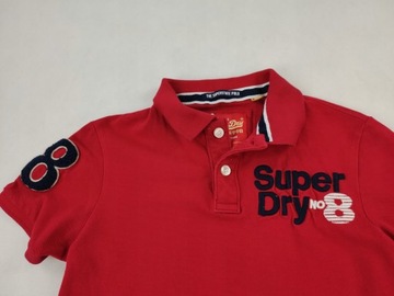 SUPERDRY CZERWONA KOSZULKA POLO rozm XS