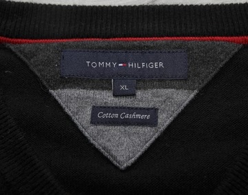 TOMMY HILFIGER SWETER BAWEŁNA KASZMIR r XL