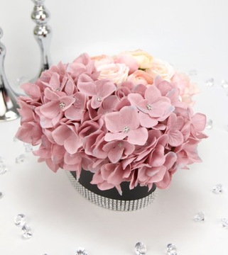 Букет LUX black Flower Box МИКС розовых цветов