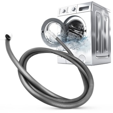 Wąż Dopływowy DO PRALKI Zmywarki Uniwersalny + USZCZELKI Końcówki 5m
