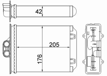 MAHLE AH 216 000S NÁHRADA TEPLÁ TOPENÍ INTERIÉR